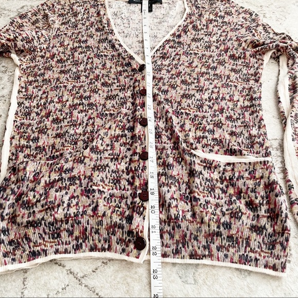 Marc by Marc Jacobs Multicoloured V-Neck Button up Cardigan Sweater Size Small - Picture 11 of 13